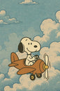 Magnetic Bookmark | Snoopy on Plane | KharidobechoBooks