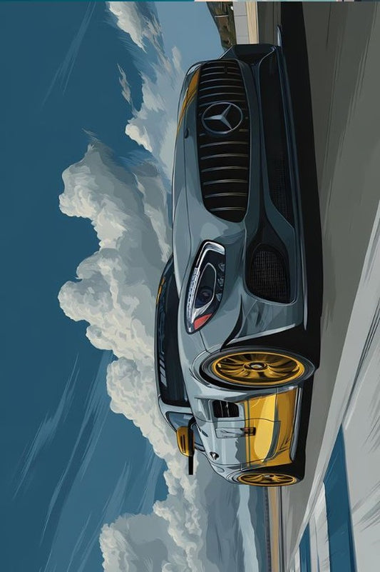 Magnetic Bookmark | Sports Car Mercedes | KharidobechoBooks