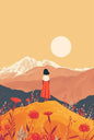 Magnetic Bookmark | Scenic Sunset | KharidobechoBooks