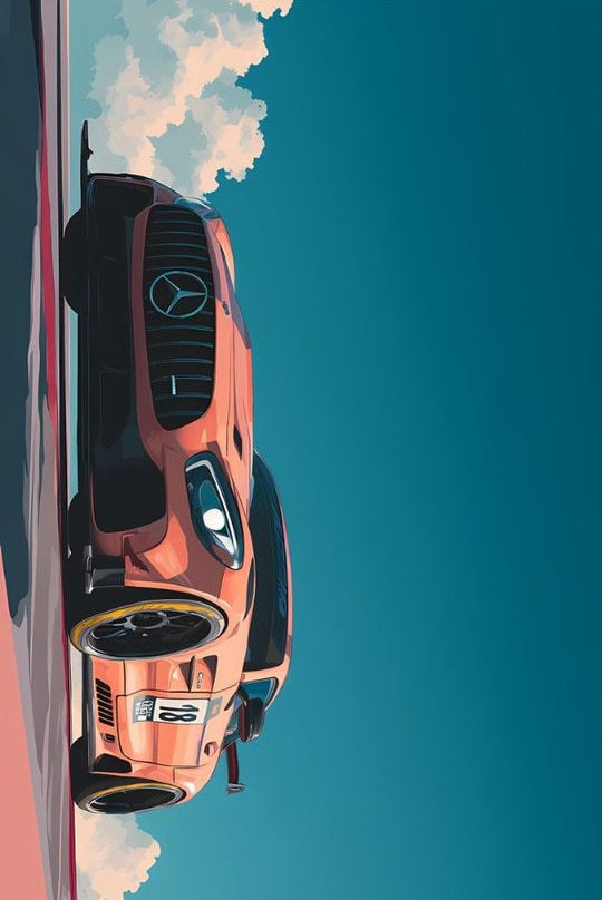 Magnetic Bookmark | Sports Car Mercedes | KharidobechoBooks