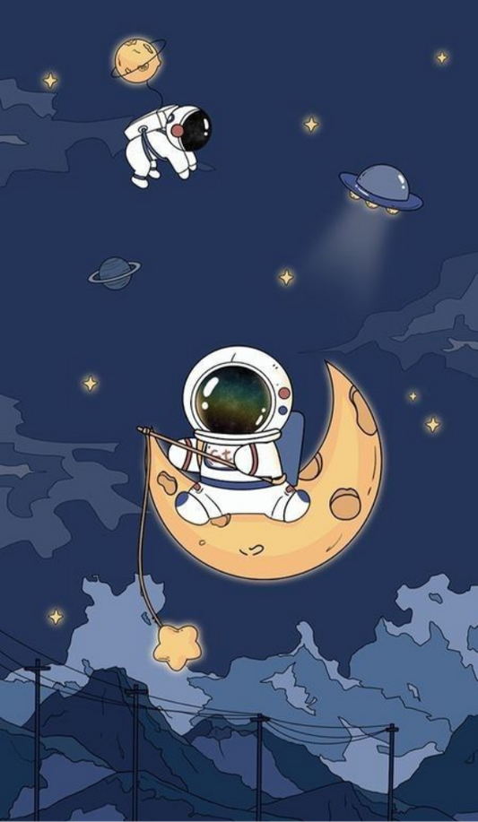 Magnetic Bookmark | wallpaper an astronaut theme | KharidobechoBooks