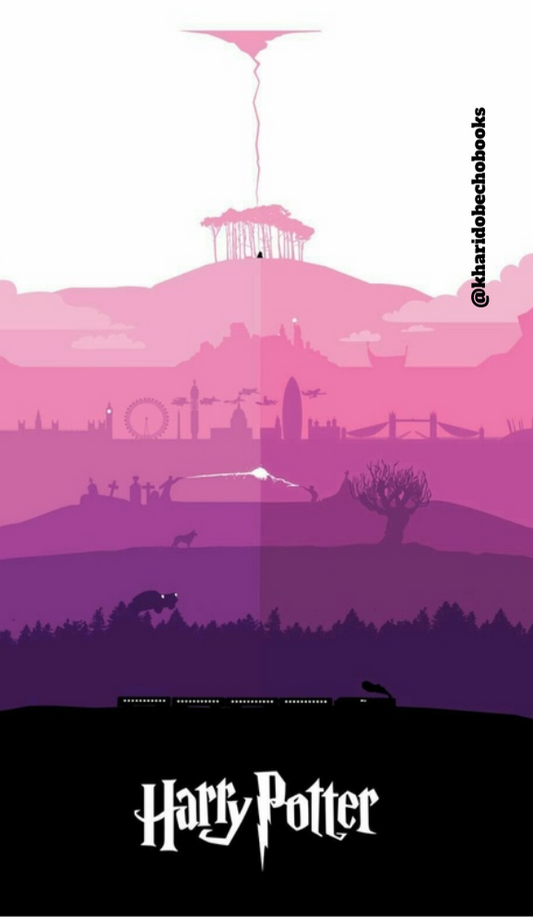 Magnetic Bookmark | Inephos Unique Modern Art work Harry Potter poster | KharidobechoBooks