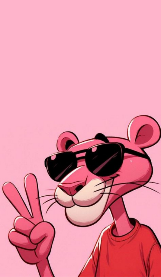 Magnetic Bookmark | Pink Panther a animated cat | KharidobechoBooks