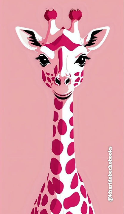 Magnetic Bookmark | Cute Baby Giraffe | KharidobechoBooks