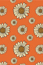 Magnetic Bookmark | Retro Flowers | KharidobechoBooks