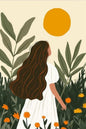 Magnetic Bookmark | Nature Woman | KharidobechoBooks