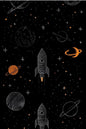 Magnetic Bookmark | Rocket in Space | KharidobechoBooks