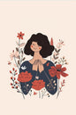 Magnetic Bookmark | Flower Girl | KharidobechoBooks