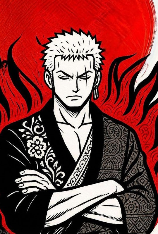 Magnetic Bookmark | Annoyed Zoro One Piece | KharidobechoBooks
