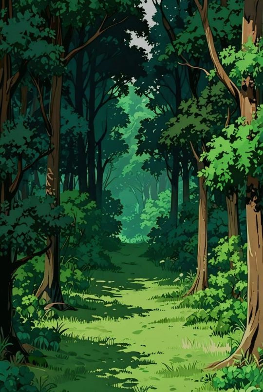Magnetic Bookmark | Green Forest | KharidobechoBooks