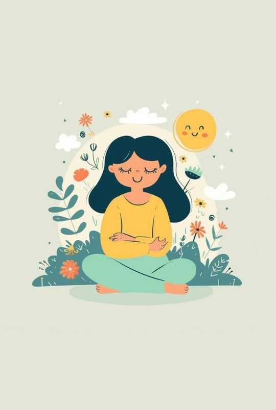 Magnetic Bookmark | Calm Nature Girl | KharidobechoBooks
