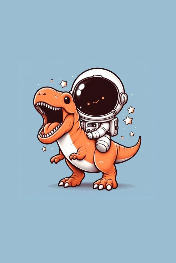 Magnetic Bookmark | Baby Astronaut Dinosaur | KharidobechoBooks