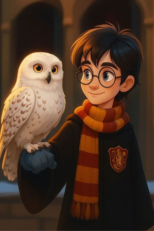 Magnetic Bookmark | Harry Potter and Hedwig | KharidobechoBooks