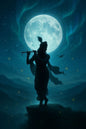 Magnetic Bookmark | Krishna Playing Flute in Night | KharidobechoBooks