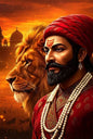 Magnetic Bookmark | Maratha Lion King | KharidobechoBooks