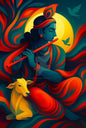 Magnetic Bookmark | Krishna Painting | KharidobechoBooks