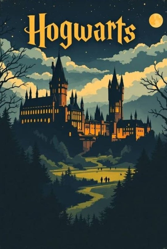 Magnetic Bookmark | Hogwarts Castle | KharidobechoBooks