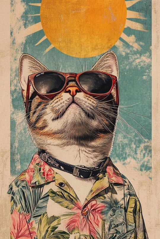 Magnetic Bookmark | Stylish Cat | KharidobechoBooks