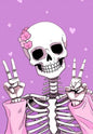 Magnetic Bookmark | Cute Skeleton | KharidobechoBooks