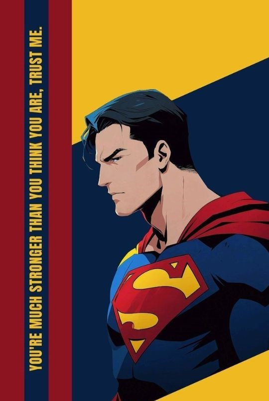 Magnetic Bookmark | Superman Muscular Pose | KharidobechoBooks