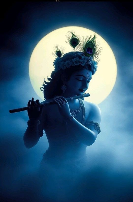 Magnetic Bookmark | Krishna Night Flute | KharidobechoBooks