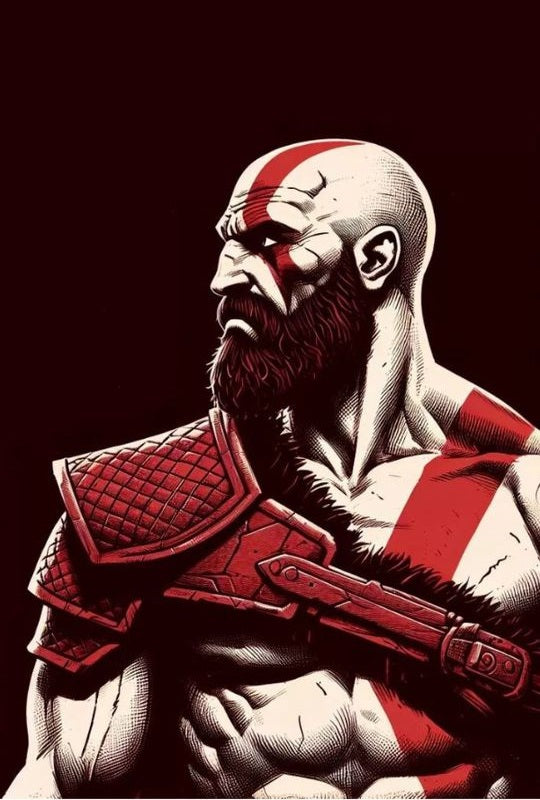 Magnetic Bookmark | Kratos Warrior Pose | KharidobechoBooks