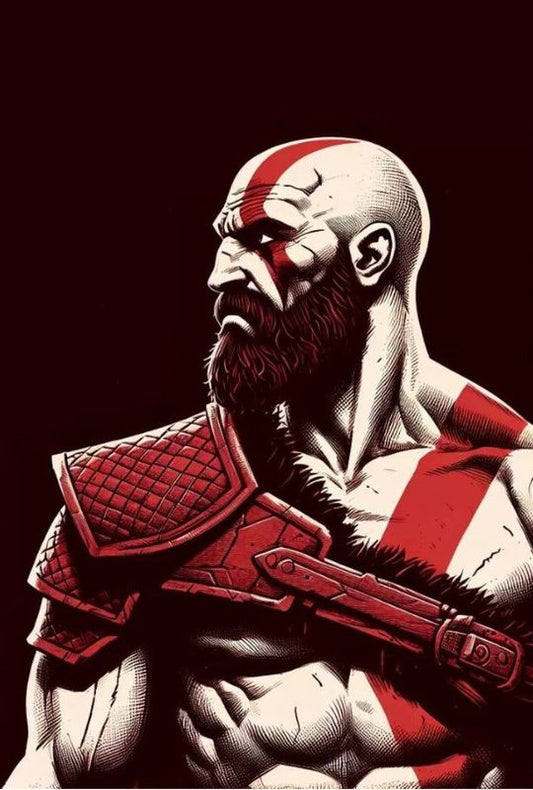 Magnetic Bookmark | Kratos Warrior Pose | KharidobechoBooks