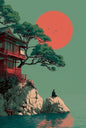 Magnetic Bookmark | Serene Japanese House | KharidobechoBooks