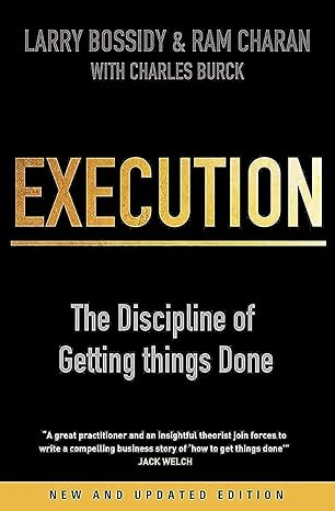 Execution: The Discipline of Getting Things Done | bossidy-larry & Larry Bossidy &  Ram Charan |  Kharidobechobooks