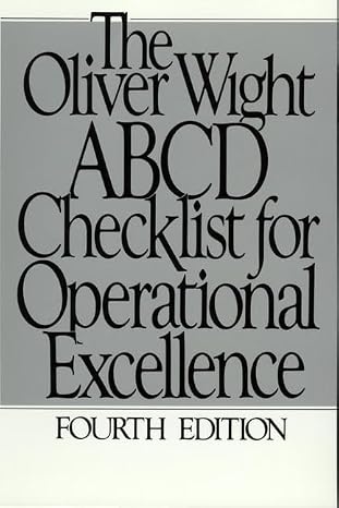 The Oliver Wight ABCD Checklist for Operational Excellence (The Oliver Wight Companies) | Oliver Wight  |  Kharidobechobooks